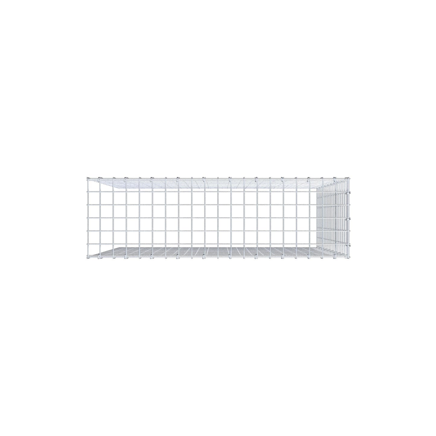 Extra gabion typ 4 100 cm x 100 cm x 30 cm (L x H x D), maskstorlek 5 cm x 5 cm, C-ring