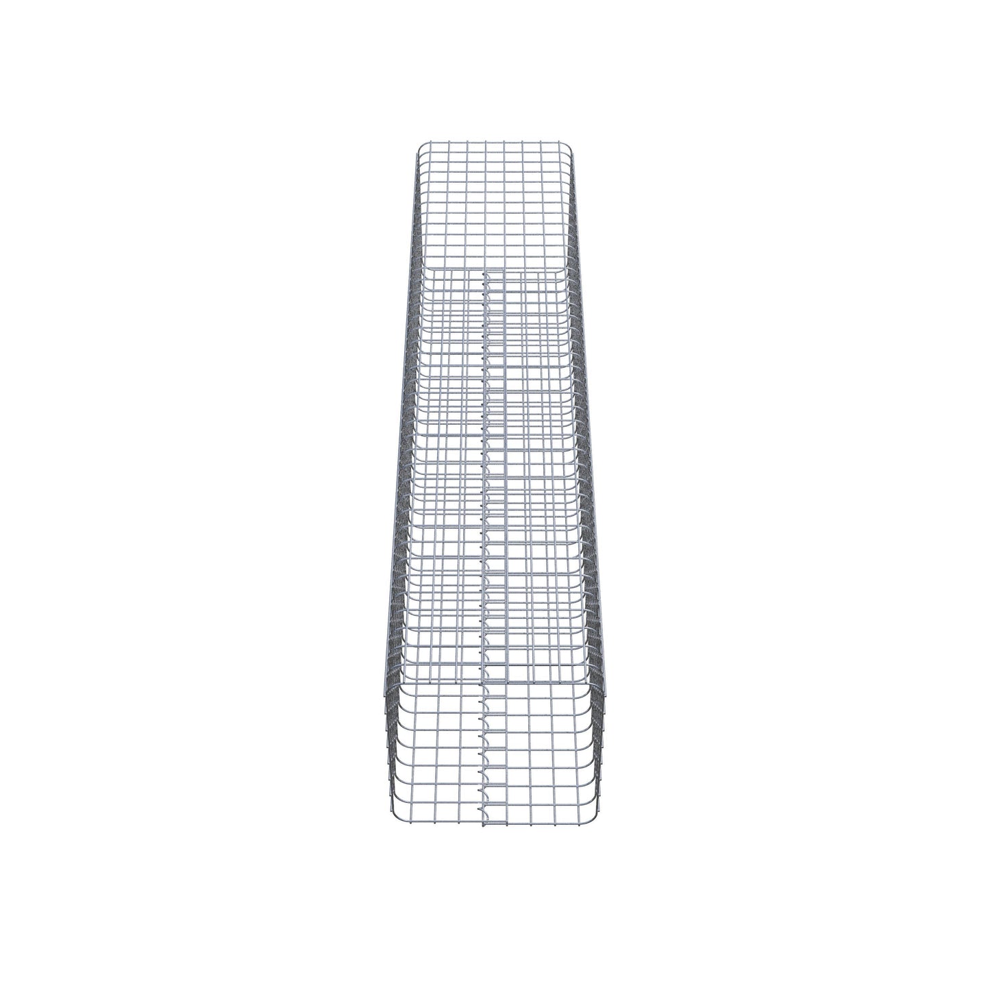 Columna de gaviones angular 42 cm x 42 cm, 200 cm de altura, MW 5 cm x 5 cm
