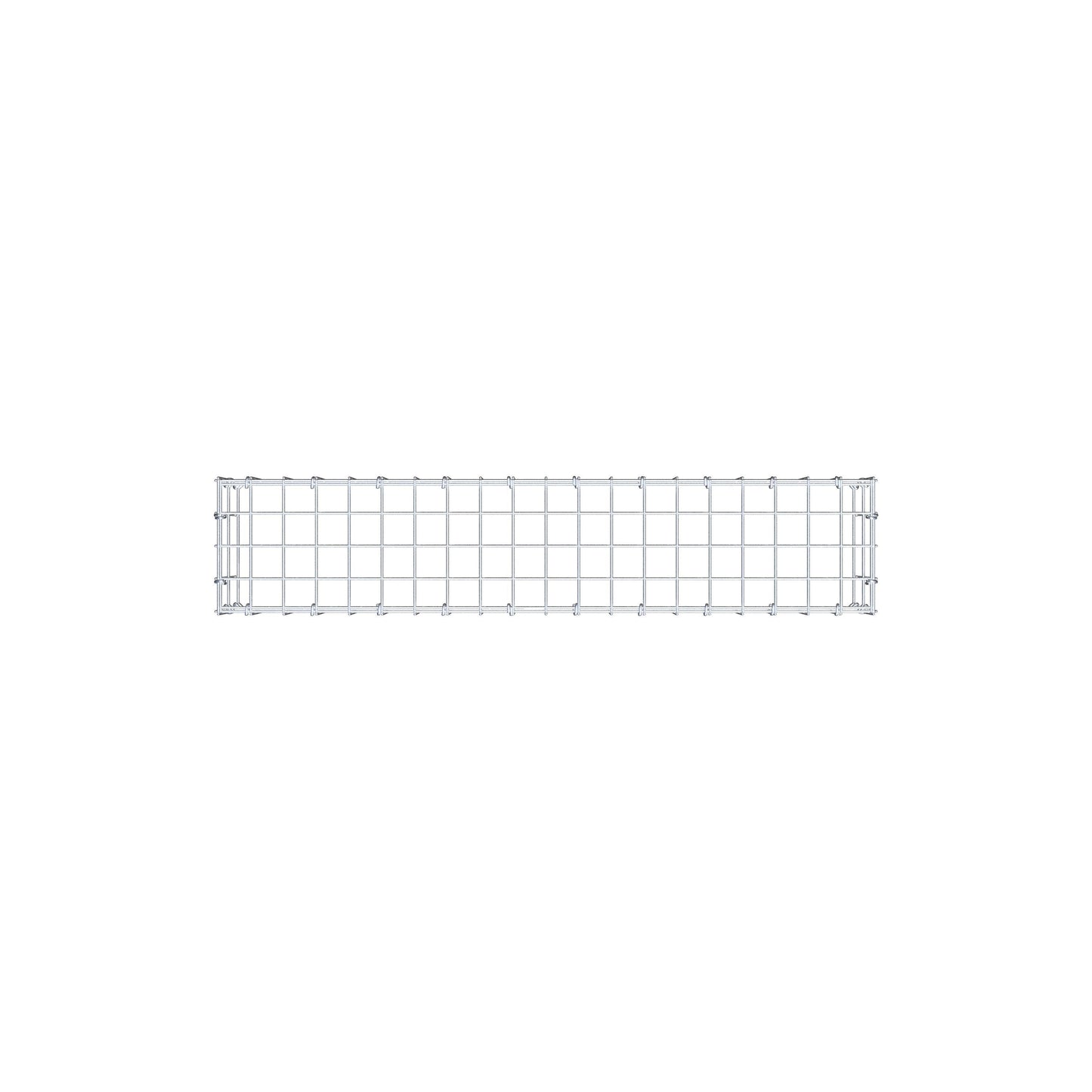 Typ 3 påbyggnadsgabion 100 cm x 20 cm x 20 cm (L x H x D), maskstorlek 5 cm x 10 cm, C-ring
