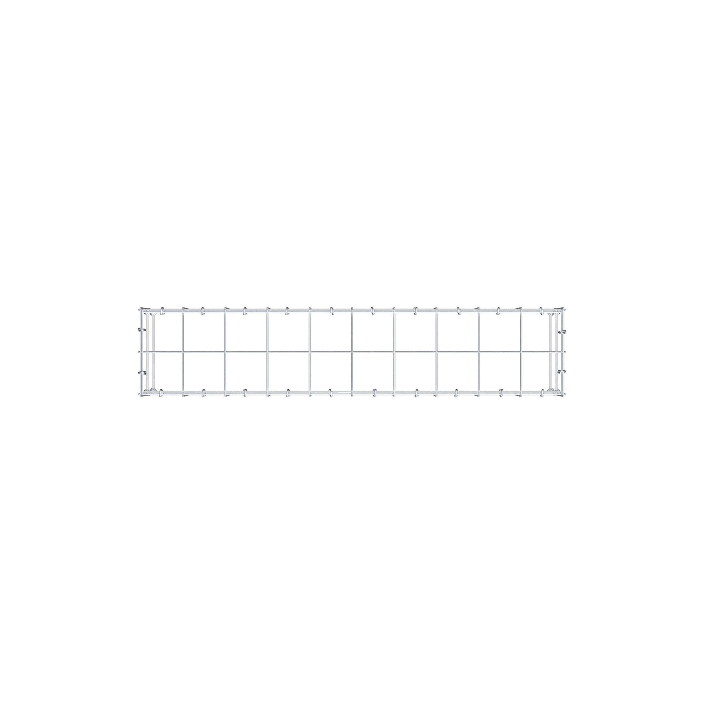 Gavión complementario de tipo 3 100 cm x 20 cm x 20 cm (L x A x P), malla 10 cm x 10 cm, anillo en C