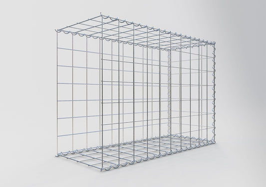 Extra gabion typ 2 100 cm x 70 cm x 40 cm (L x H x D), maskstorlek 10 cm x 10 cm, spiral