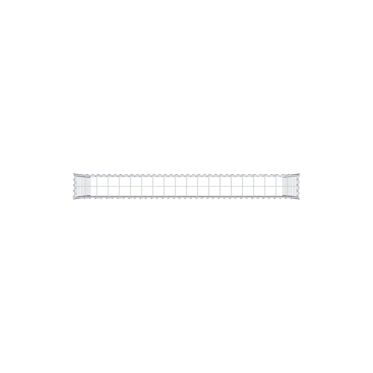 Gabião Tipo 3 200 cm x 100 cm x 20 cm (C x A x P), malhagem 10 cm x 10 cm, espiral