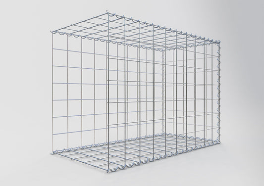 Extra gabion typ 2 100 cm x 70 cm x 50 cm (L x H x D), maskstorlek 10 cm x 10 cm, spiral