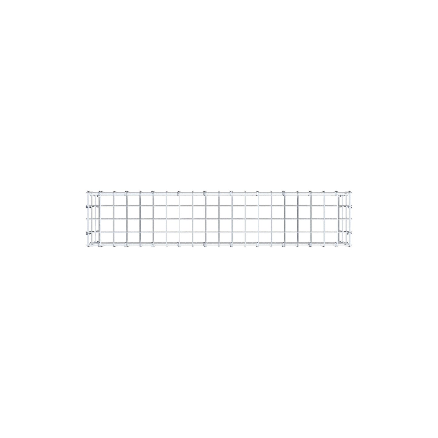 Typ 3 påbyggnadsgabion 100 cm x 30 cm x 20 cm (L x H x D), maskstorlek 5 cm x 10 cm, C-ring