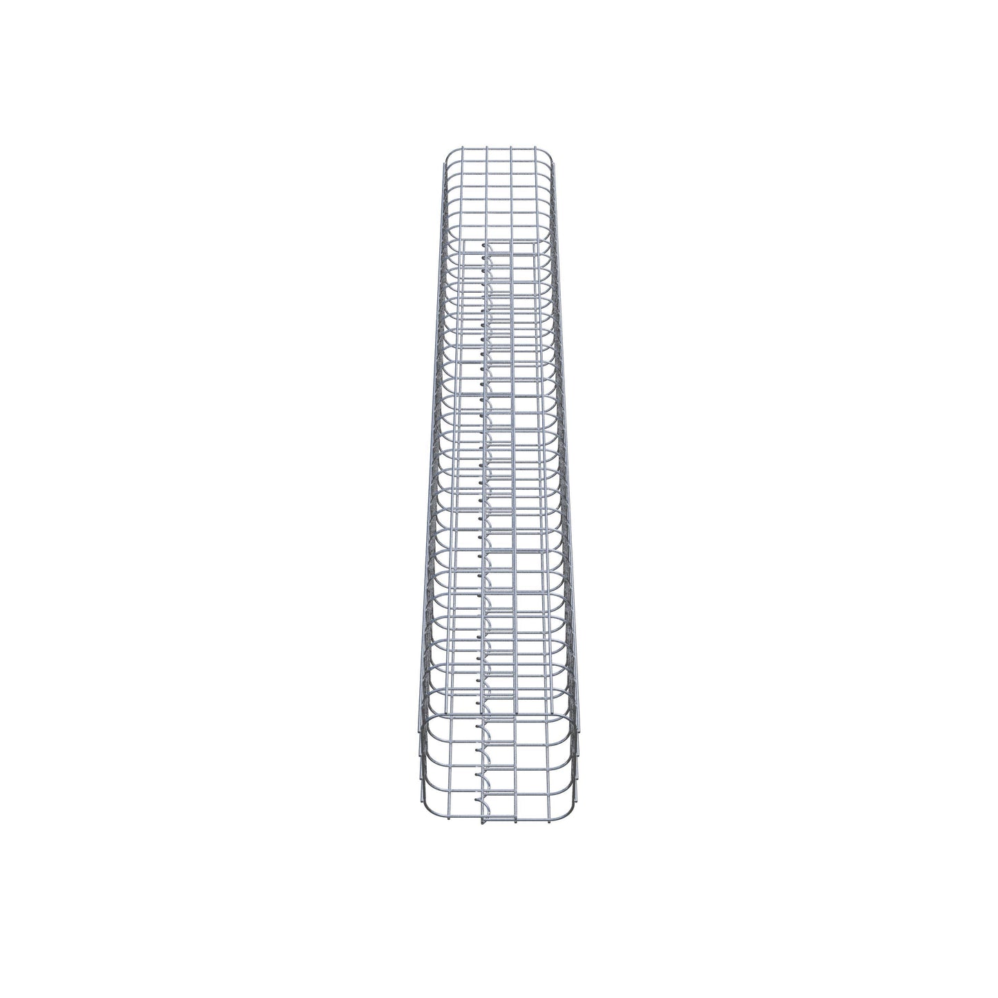 Colonna di gabbioni, quadrata 22 cm x 22 cm, alta 160 cm, MW 5 cm x 5 cm