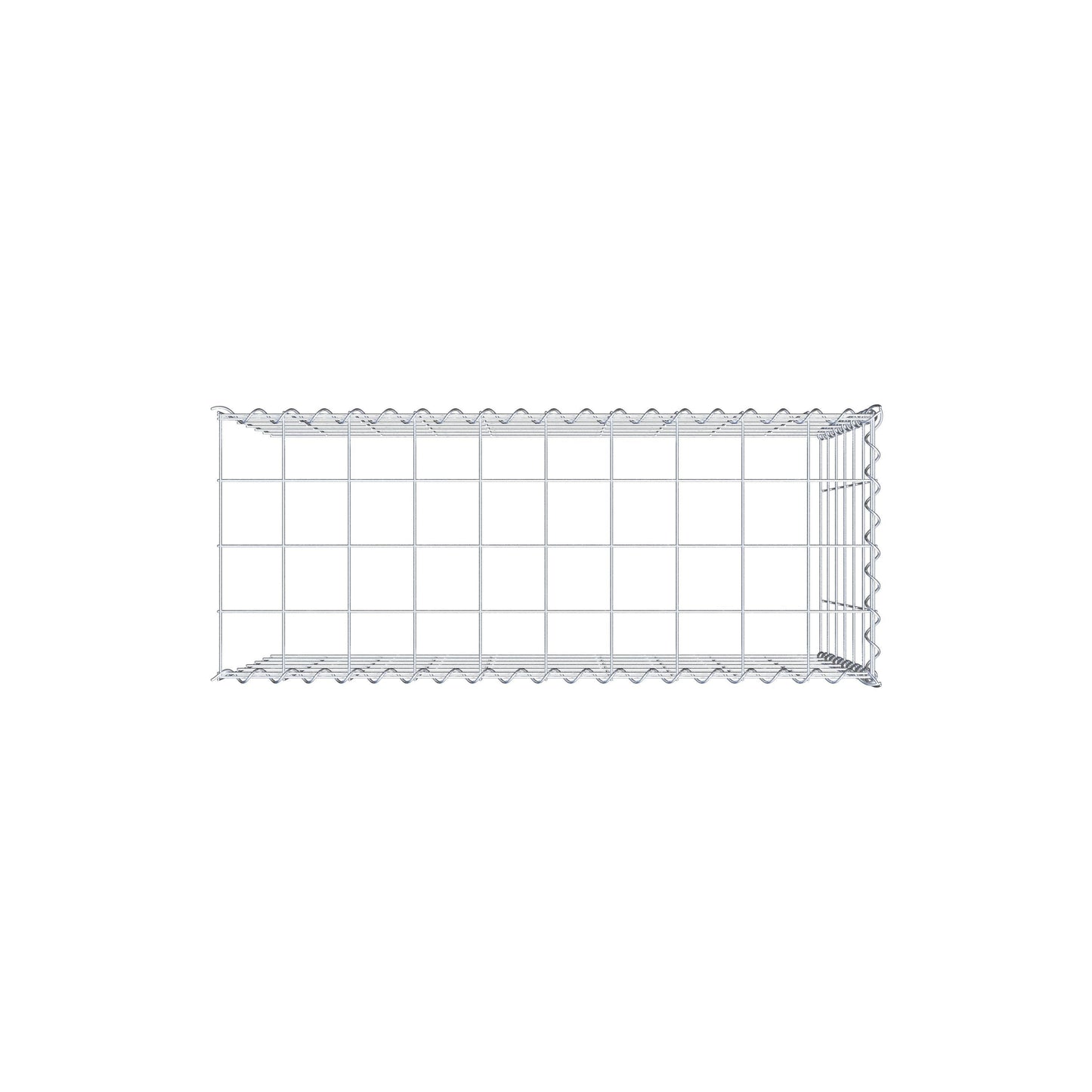 Gavión complementario tipo 4 100 cm x 60 cm x 40 cm (L x A x P), malla 10 cm x 10 cm, espiral