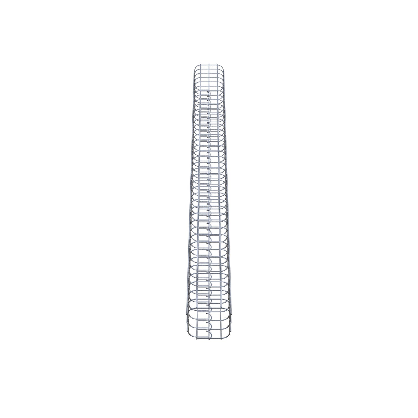 Columna rectangular de gaviones galvanizados en caliente, 17 cm x 17 cm, 200 cm de altura, MW 5 cm x 5 cm
