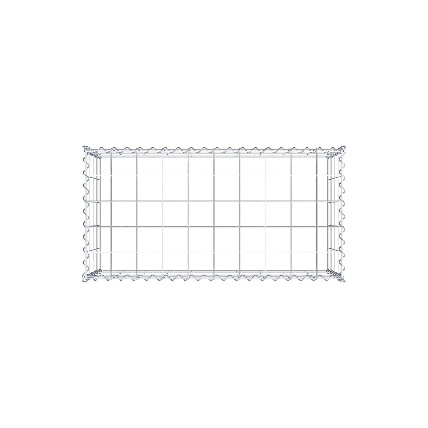 Extra gabion typ 3 100 cm x 40 cm x 50 cm (L x H x D), maskstorlek 10 cm x 10 cm, spiral