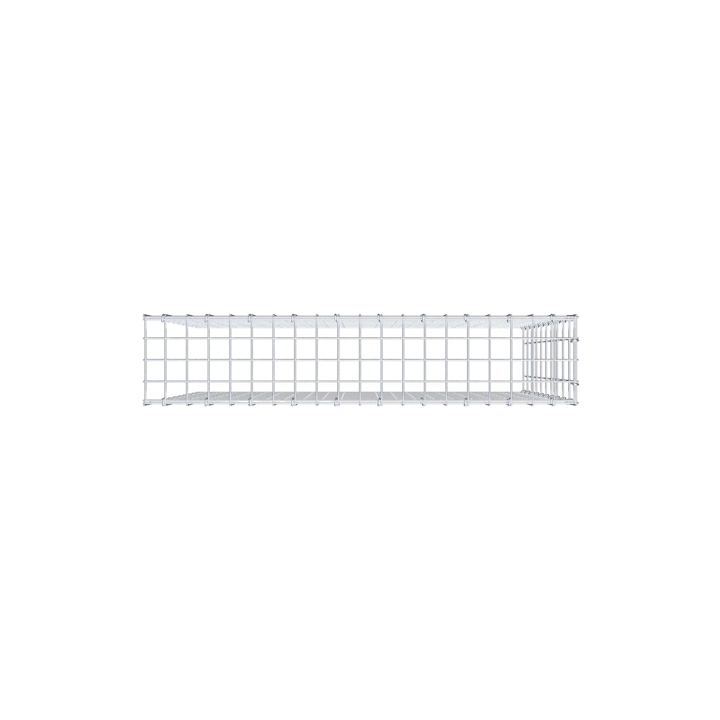 Extra gabion typ 4 100 cm x 100 cm x 20 cm (L x H x D), maskstorlek 5 cm x 10 cm, C-ring