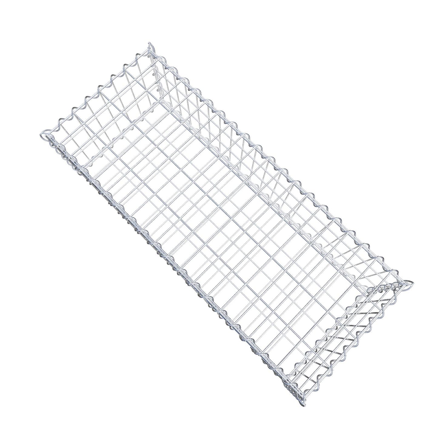 Gabione 100 cm x 30 cm x 40 cm (L x H x T), Maschenweite 5 cm x 10 cm, Spirale