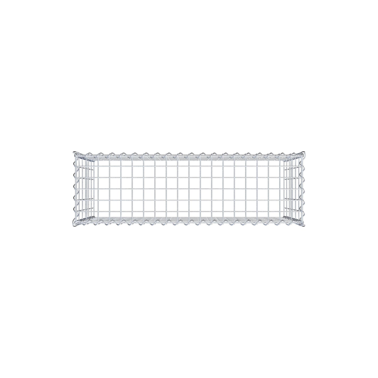 Opvokset gabion type 3 100 cm x 60 cm x 30 cm (L x H x D), maskestørrelse 5 cm x 10 cm, spiral