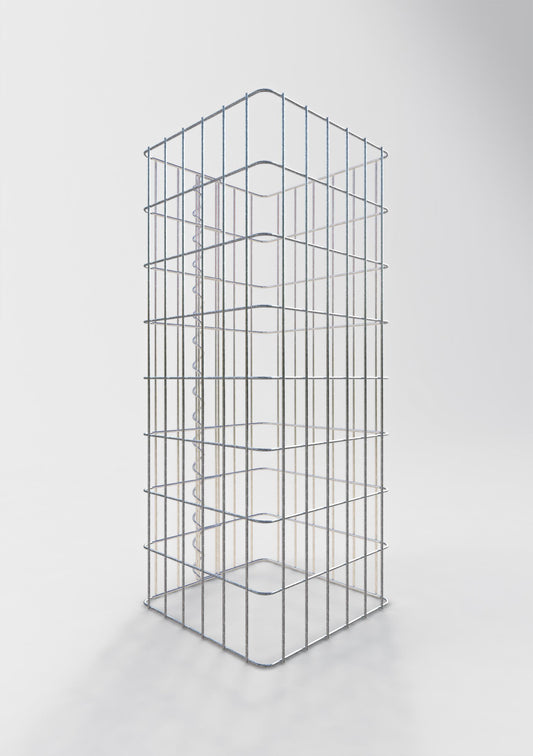 Gabionensäule eckig 32 cm x 32 cm, 80 cm Höhe, MW 5 cm x 10 cm