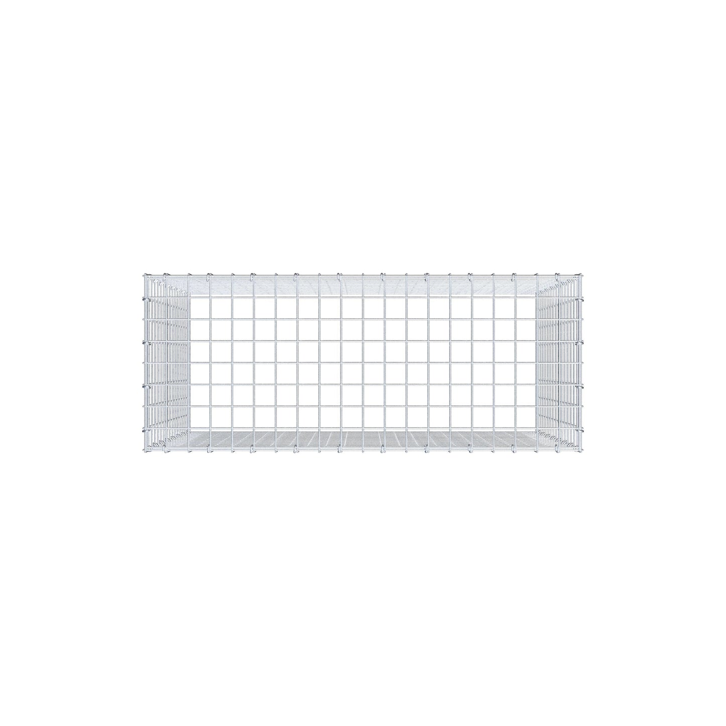 Gabbione aggiuntivo di tipo 3 100 cm x 80 cm x 40 cm (L x H x P), maglia 5 cm x 5 cm, anello a C