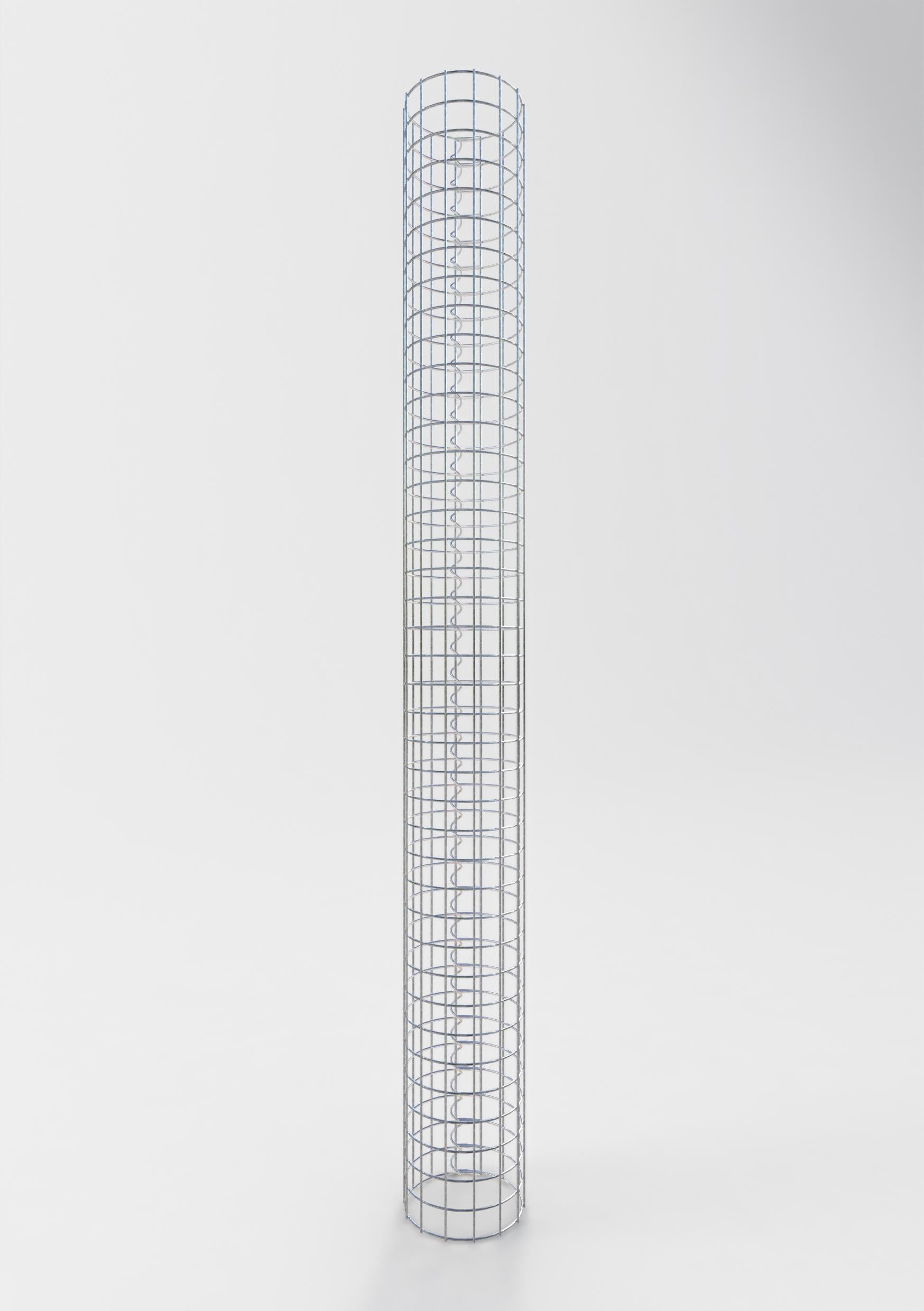 Gabionpelare rund 22 cm diameter, 200 cm höjd, maskstorlek 5 cm x 5 cm