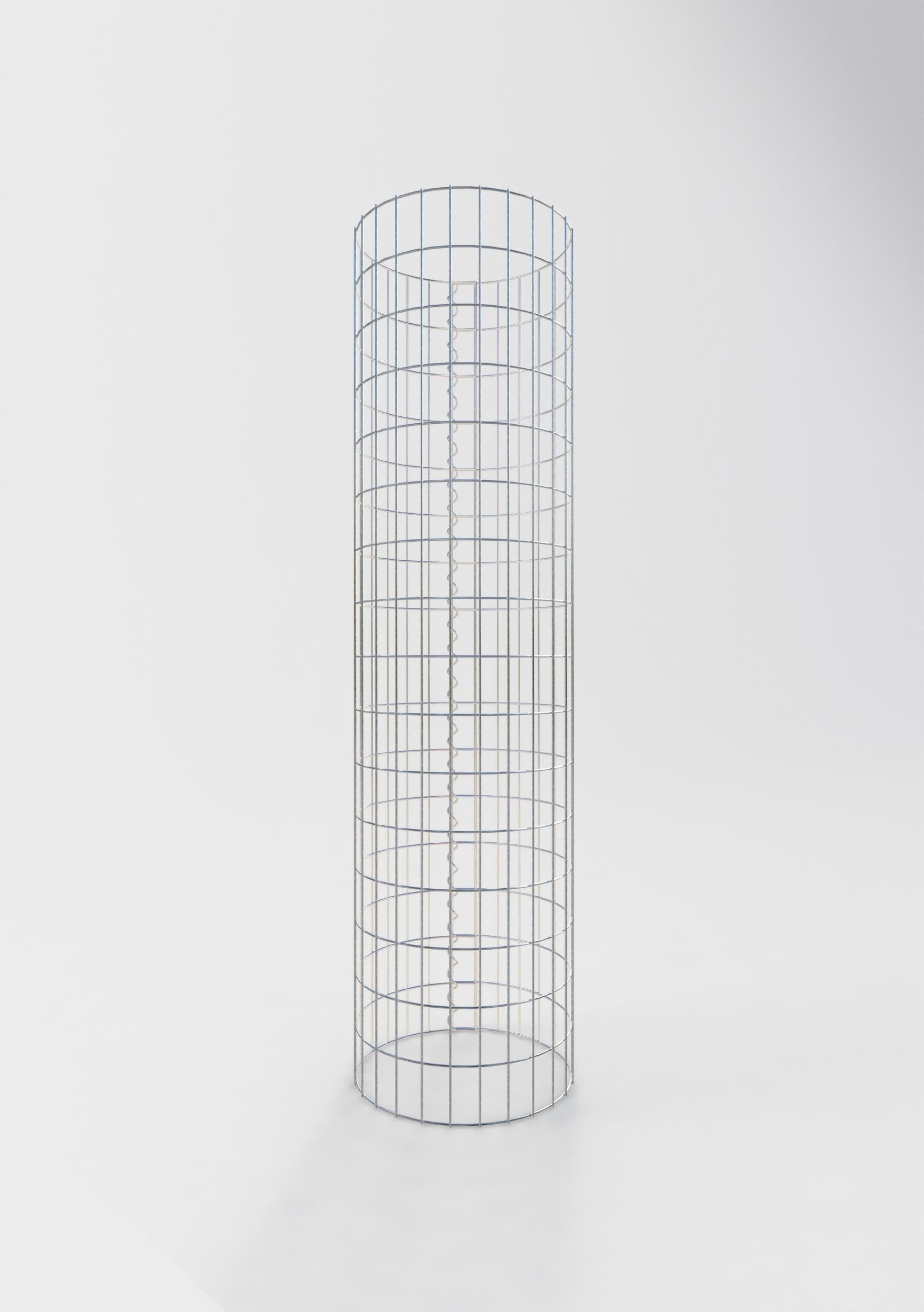 Gabionensäule rund 42 cm Durchmesser, 160 cm Höhe, Maschenweite 5 cm x 10 cm