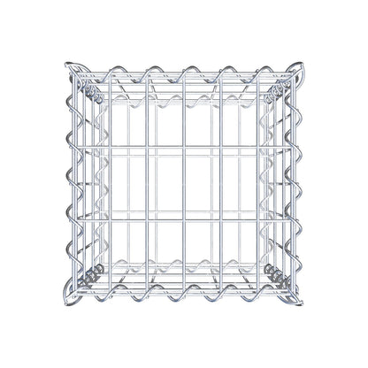 Gabion 30 cm x 30 cm x 30 cm (L x H x D), maskestørrelse 5 cm x 10 cm, spiral