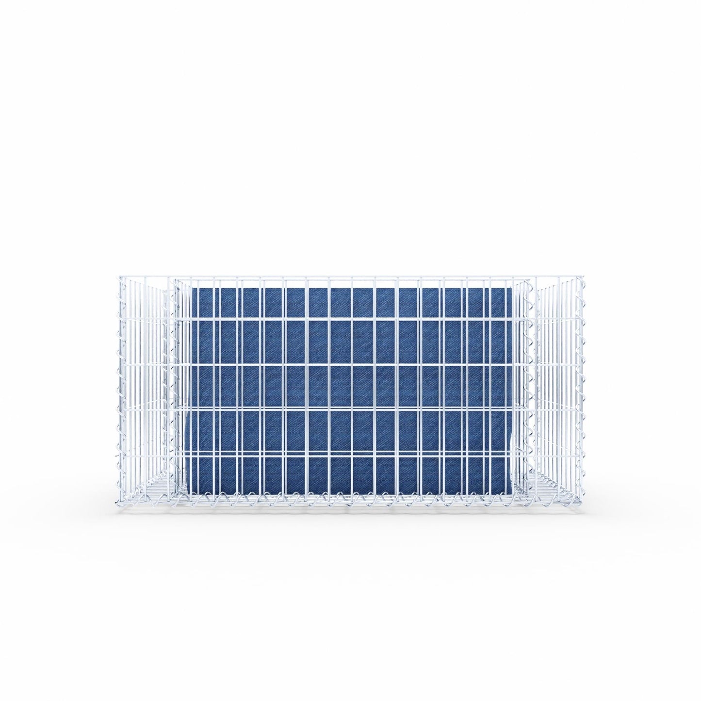 Högbädd, fyrkantig 100 cm x 50 cm x 50 cm (L x H x D), maskstorlek 5 x 10 cm, väggtjocklek 10 cm