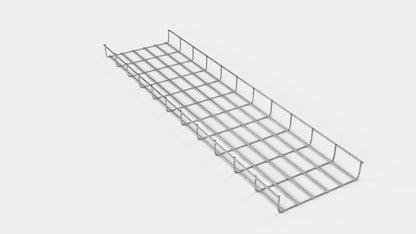 Altezza canalina 110 cm, profondità 5 cm, dimensione maglia 5 x 10 cm