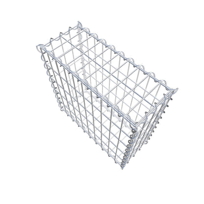 Gabion 50 cm x 50 cm x 20 cm (L x H x D), mesh size 5 cm x 10 cm, spiral