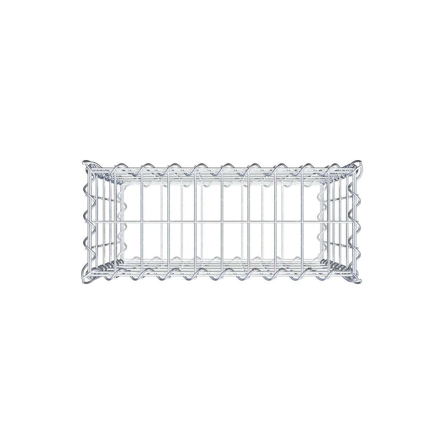 Gabion 50 cm x 50 cm x 20 cm (L x H x D), mesh size 5 cm x 10 cm, spiral