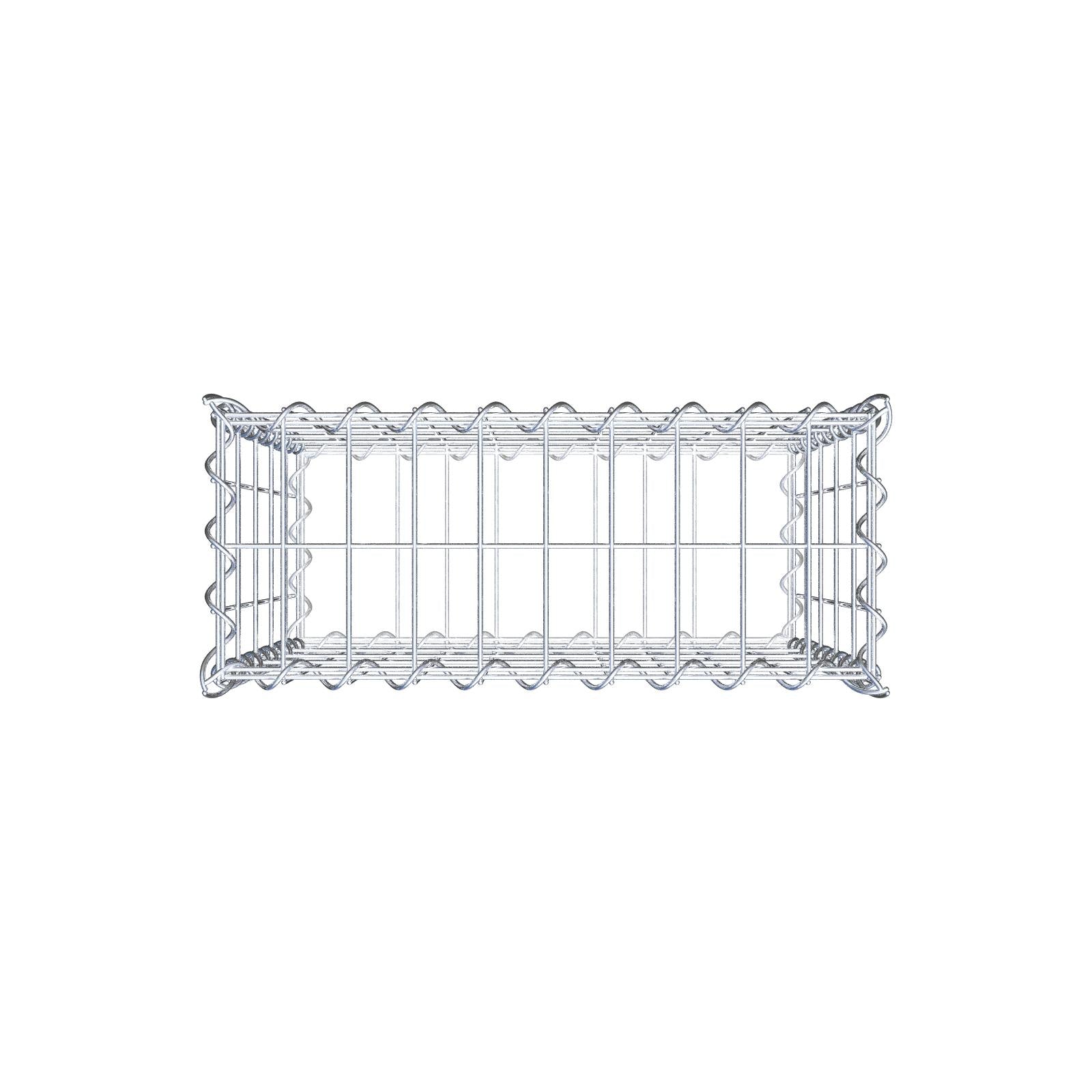 Gabion 50 cm x 50 cm x 20 cm (L x H x P), mailles 5 cm x 10 cm, spirale