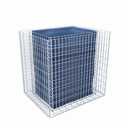 Rechthoekig verhoogd bed 100 cm x 100 cm x 80 cm (L x H x D), maaswijdte 5 x 10 cm, wanddikte 10 cm