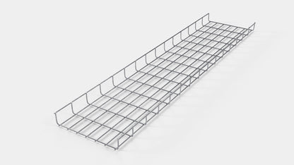 Chemin de câbles longueur 29 cm, profondeur 5 cm, mailles 5 x 10 cm