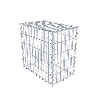 Gabion 50 cm x 50 cm x 30 cm (L x H x D), mesh size 5 cm x 10 cm, spiral