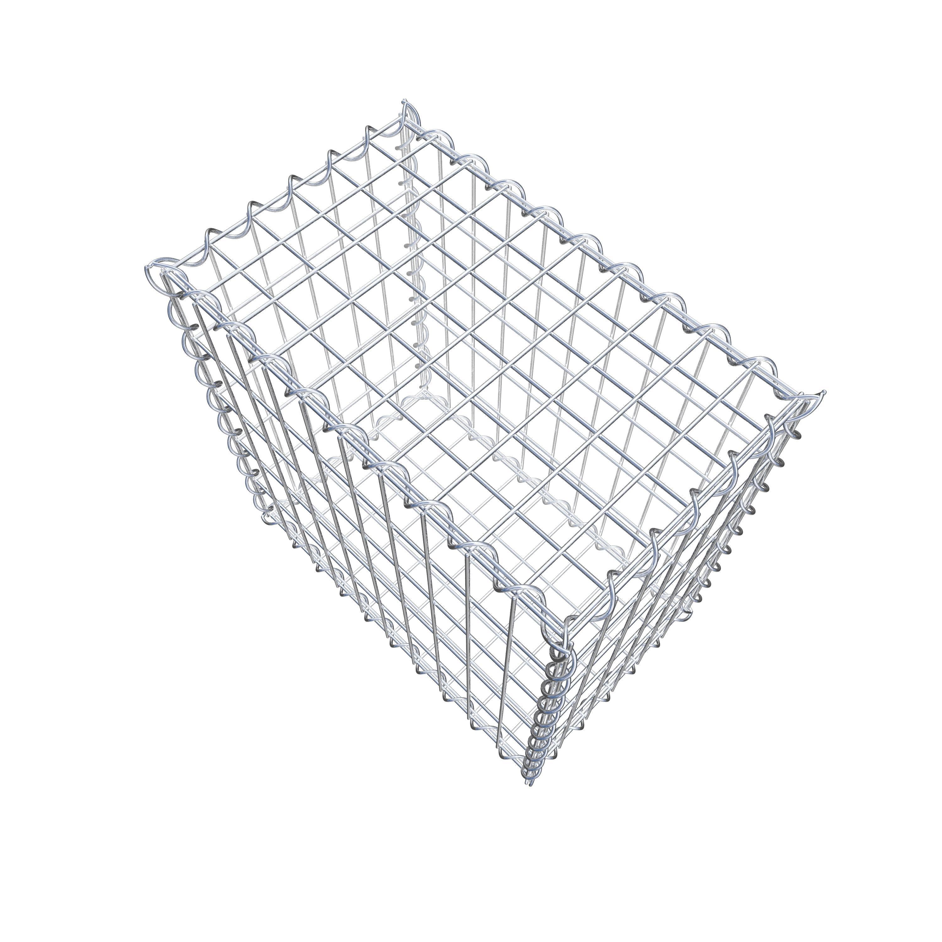 Gabion 50 cm x 50 cm x 30 cm (L x H x D), maskstorlek 5 cm x 10 cm, spiral