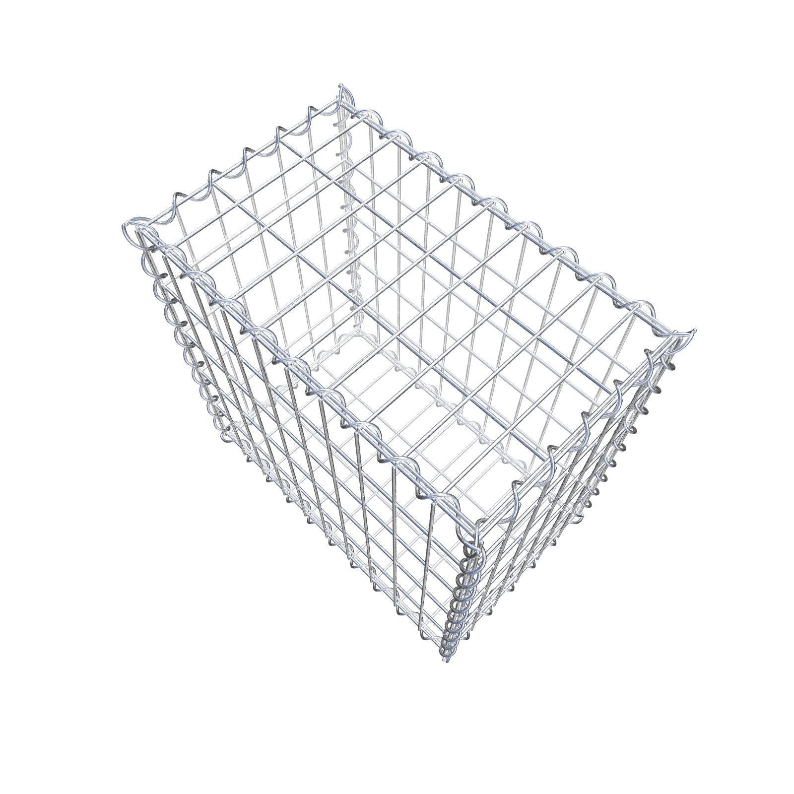 Gabion 50 cm x 50 cm x 30 cm (L x H x P), mailles 5 cm x 10 cm, spirale