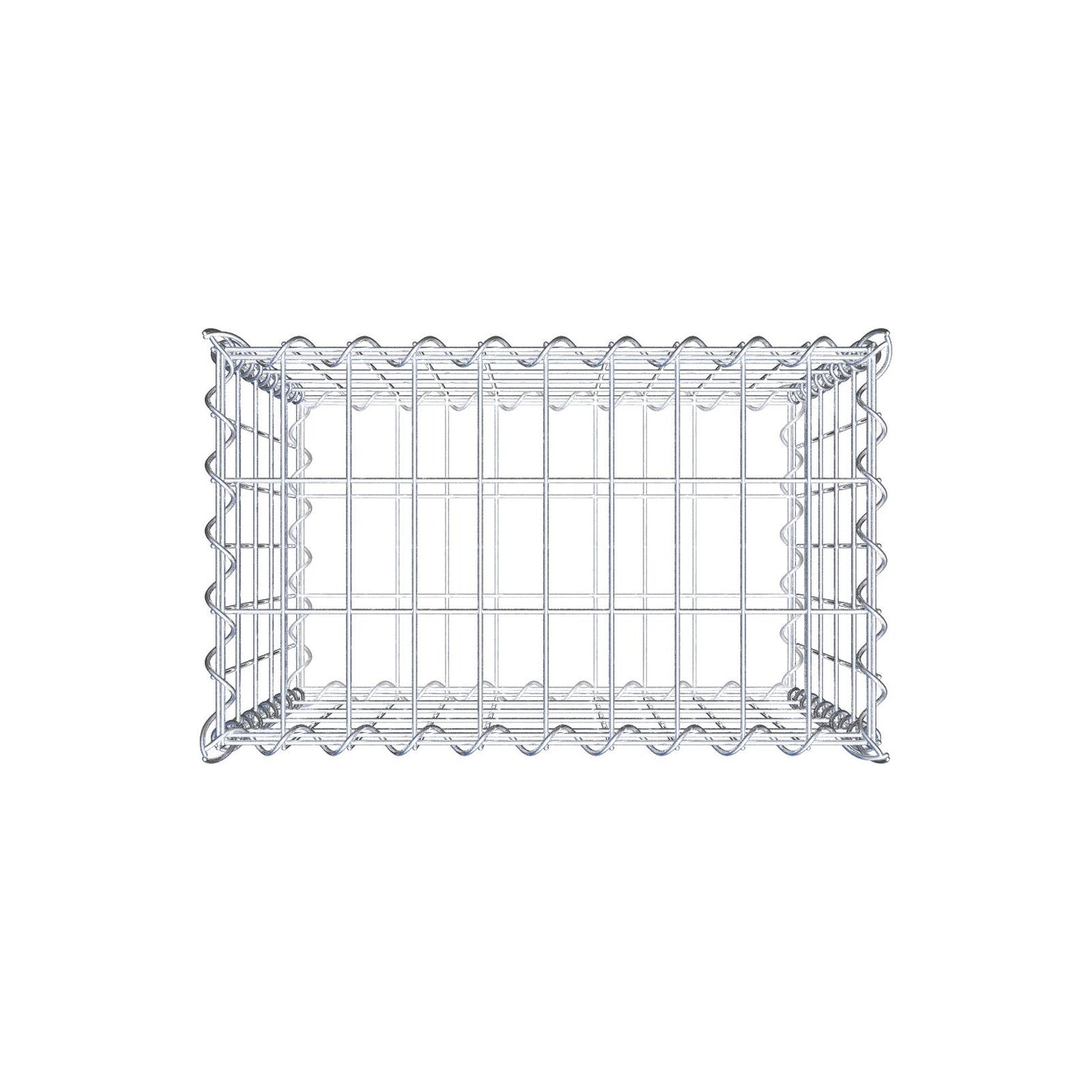 Gabion 50 cm x 50 cm x 30 cm (L x H x D), mesh size 5 cm x 10 cm, spiral