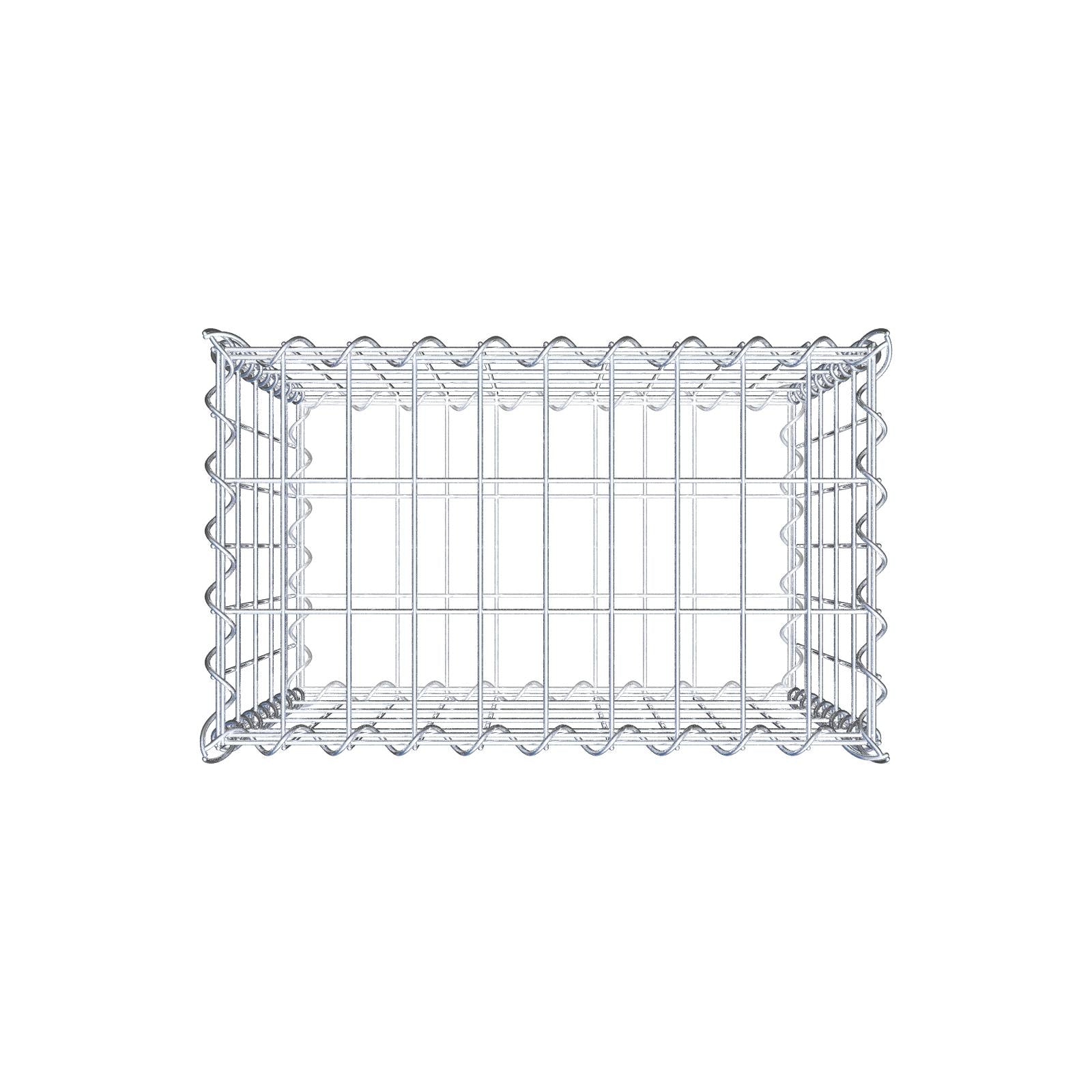 Gabion 50 cm x 50 cm x 30 cm (L x H x P), mailles 5 cm x 10 cm, spirale