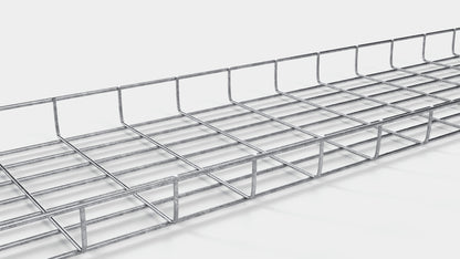 Chemin de câbles longueur 29 cm, profondeur 5 cm, mailles 5 x 10 cm