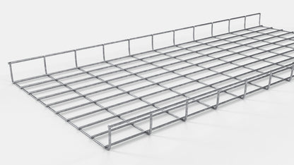 Altezza canalina 110 cm, profondità 5 cm, dimensione maglia 5 x 10 cm