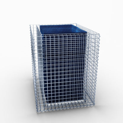 Raised bed square 100 cm x 80 cm x 100 cm (L x H x D), mesh size 5 x 5 cm, wall thickness 10 cm