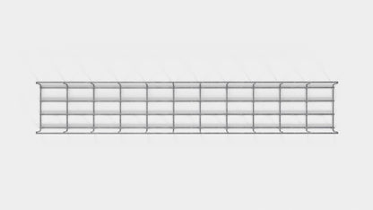 Enrejado Altura 110 cm, profundidad 5 cm, luz de malla 5 x 10 cm