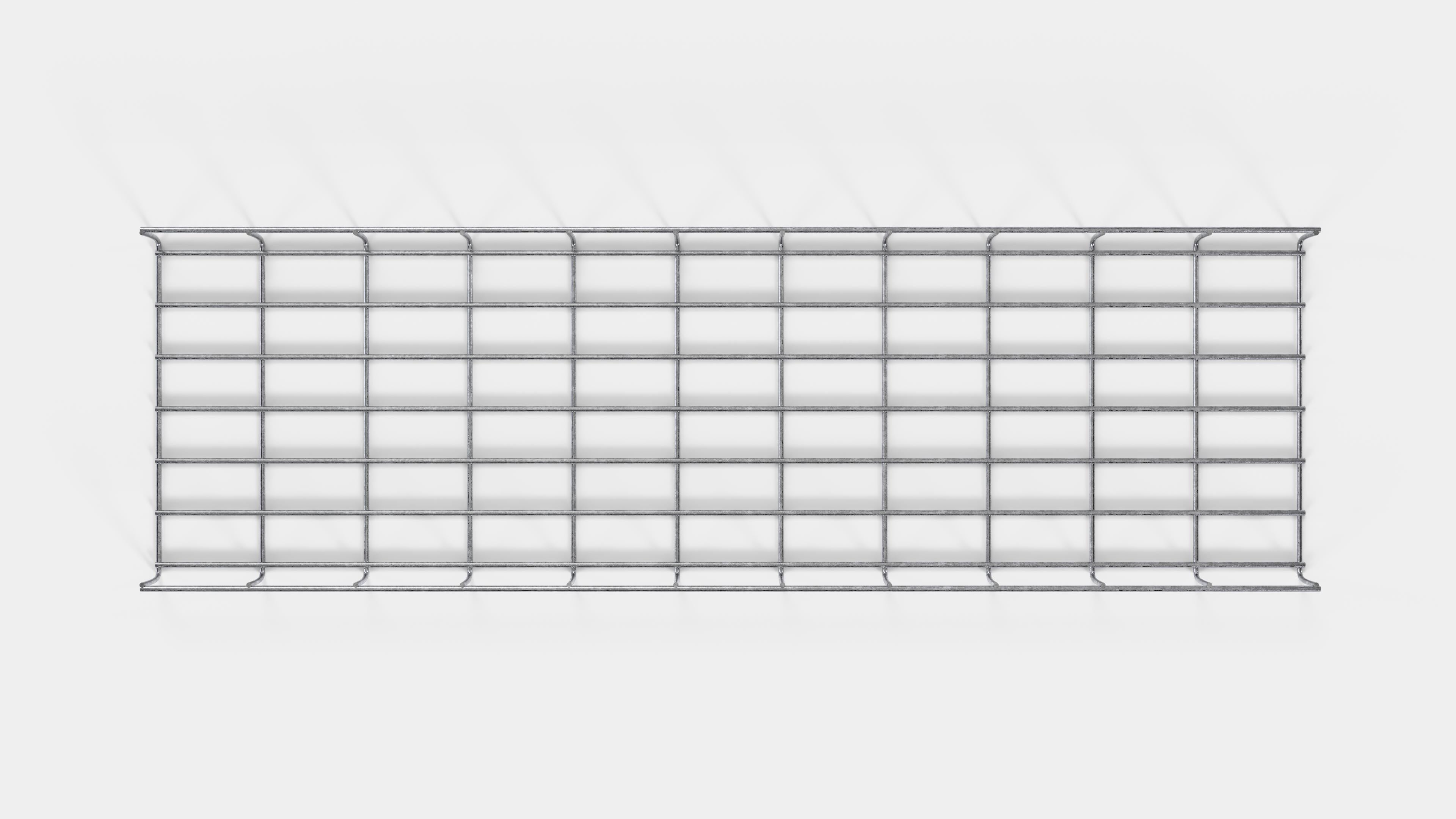 Altezza del traliccio 110 cm, profondità 5 cm, dimensione delle maglie 5 x 10 cm