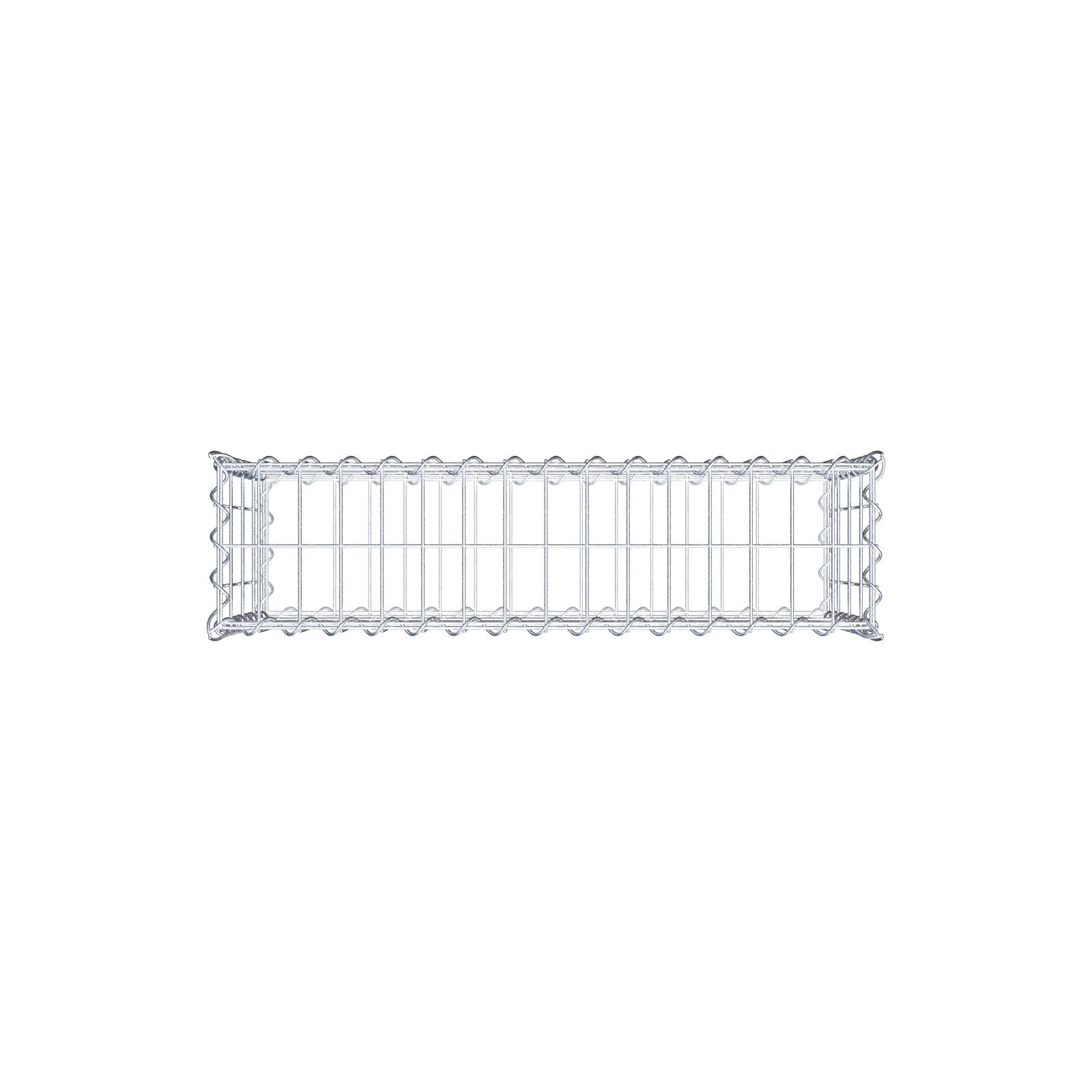 Gabion 80 cm x 40 cm x 20 cm (L x H x D), mesh size 5 cm x 10 cm, spiral