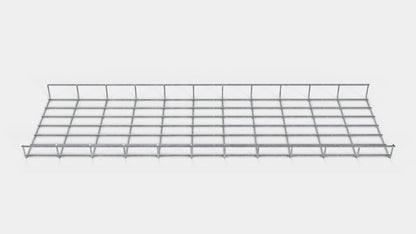 Altezza canalina 110 cm, profondità 5 cm, dimensione maglia 5 x 10 cm