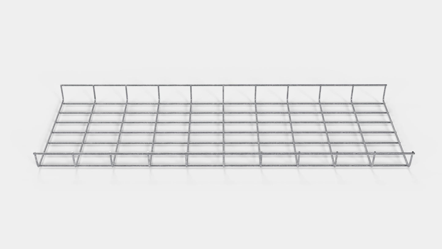 Chemin de câbles longueur 29 cm, profondeur 5 cm, mailles 5 x 10 cm