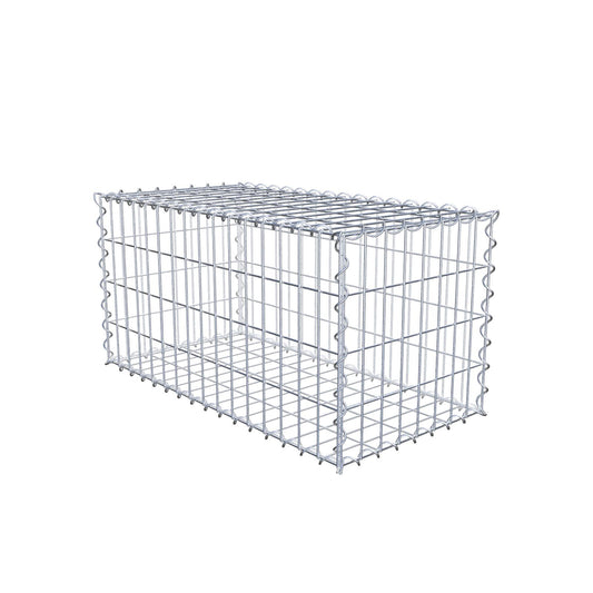Gabion 80 cm x 40 cm x 40 cm (L x H x P), mailles 5 cm x 10 cm, spirale