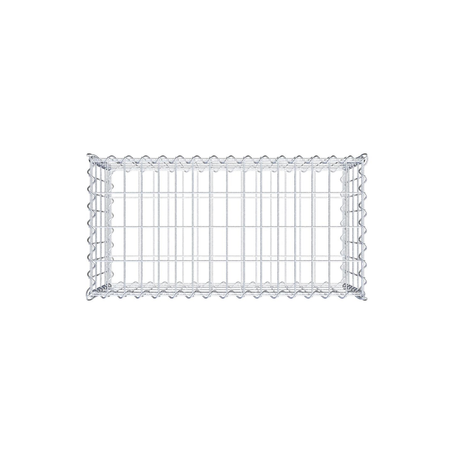 Gabbione 80 cm x 40 cm x 40 cm (L x H x P), maglia 5 cm x 10 cm, spirale