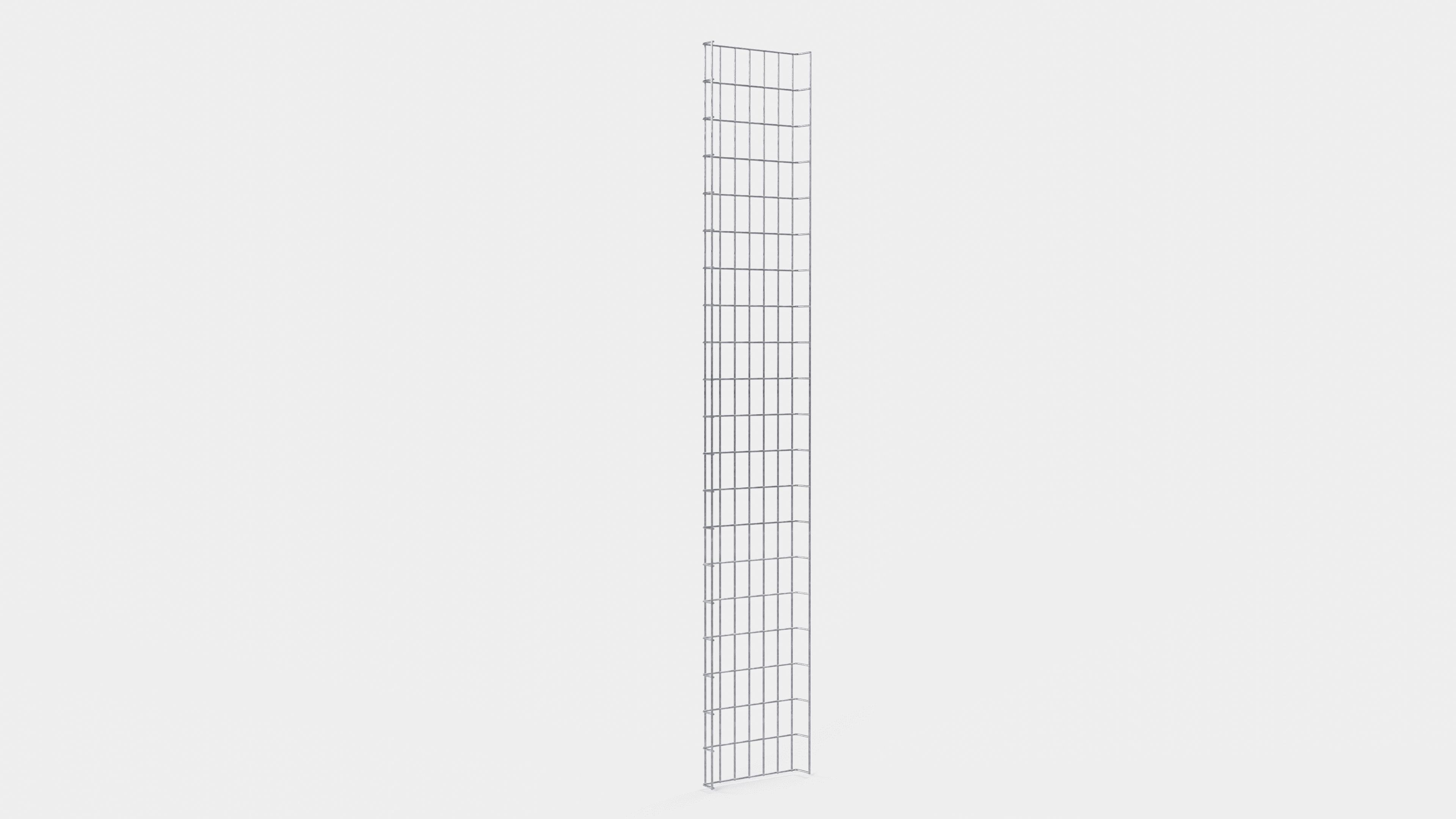 Lengte kabelkanaal 29 cm, diepte 5 cm, maaswijdte 5 x 10 cm