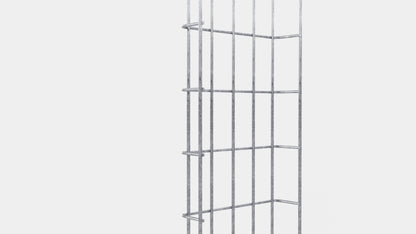 Enrejado Altura 110 cm, profundidad 5 cm, luz de malla 5 x 10 cm