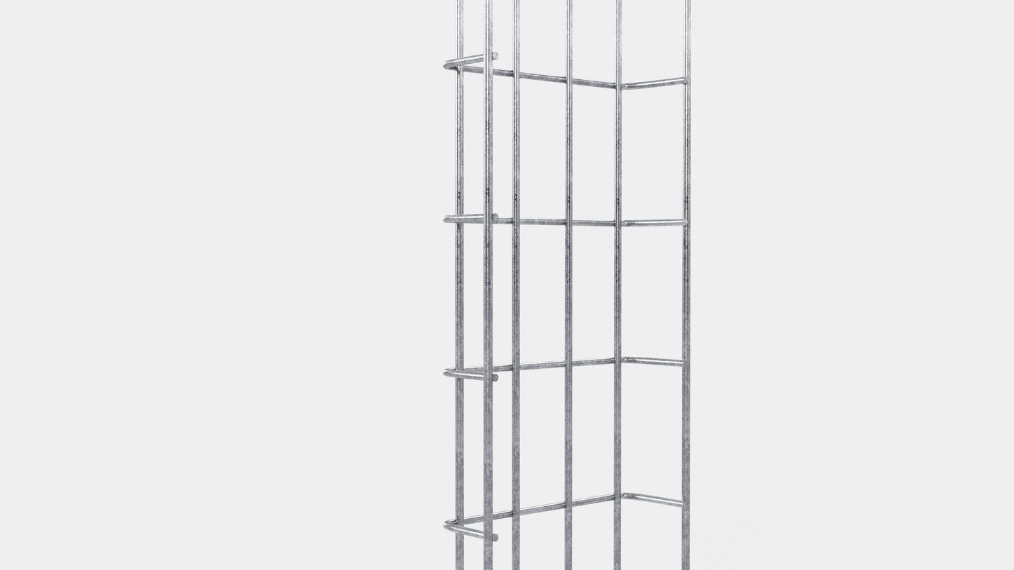 Enrejado Altura 110 cm, profundidad 5 cm, luz de malla 5 x 10 cm