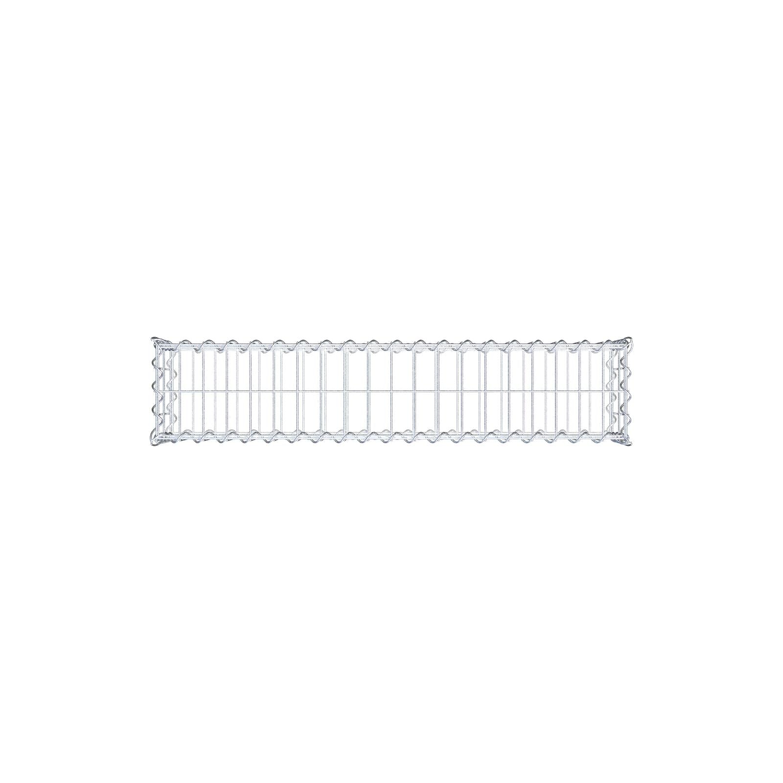 Gabion 100 cm x 20 cm x 20 cm (L x H x P), mailles 5 cm x 10 cm, spirale
