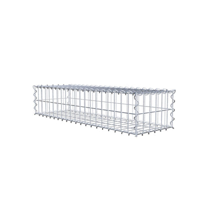 Gabion 100 cm x 20 cm x 30 cm (L x H x D), maskstorlek 5 cm x 10 cm, spiral