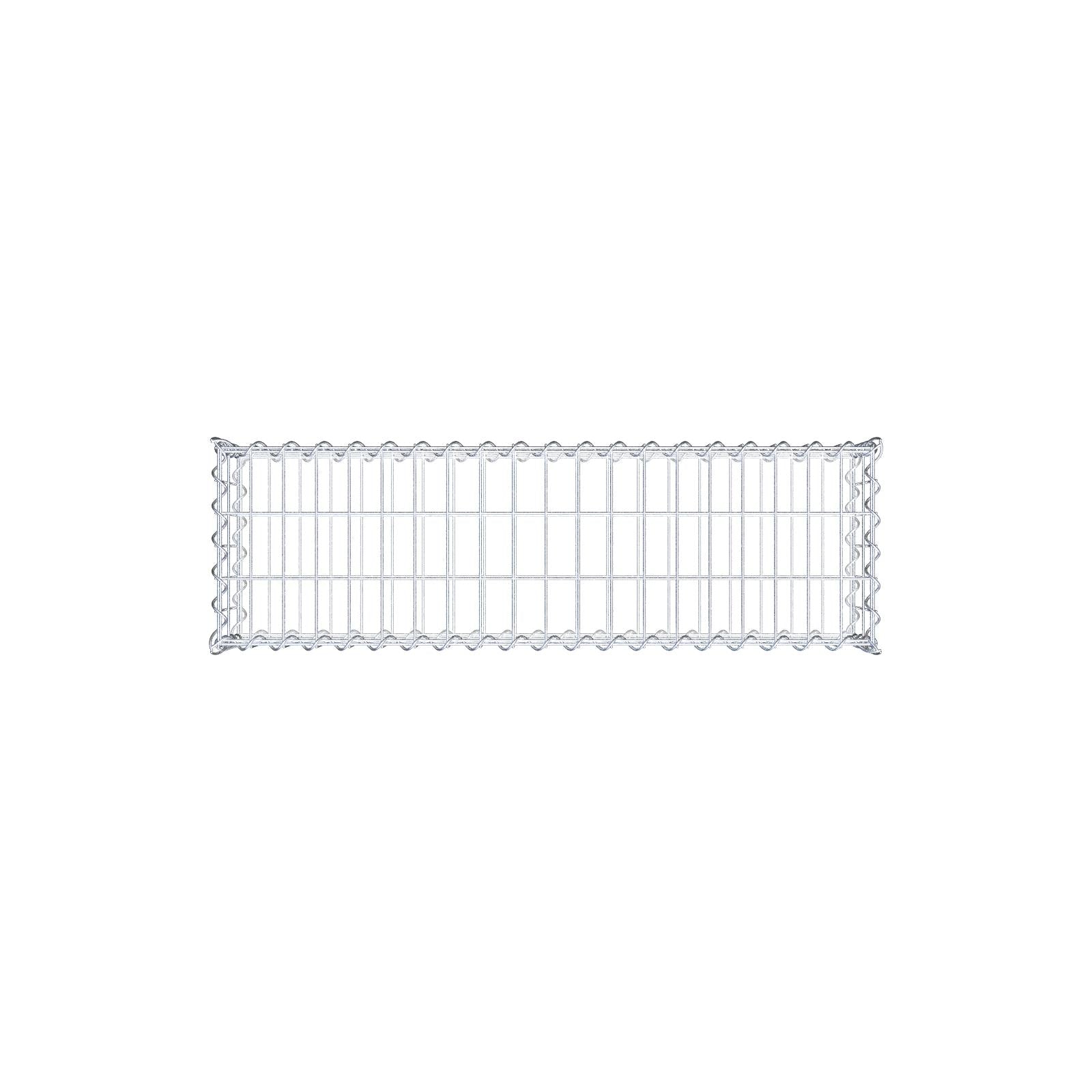 Gabion 100 cm x 20 cm x 30 cm (L x H x P), mailles 5 cm x 10 cm, spirale