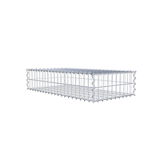 Gabion 100 cm x 20 cm x 50 cm (L x H x D), maskestørrelse 5 cm x 10 cm, spiral