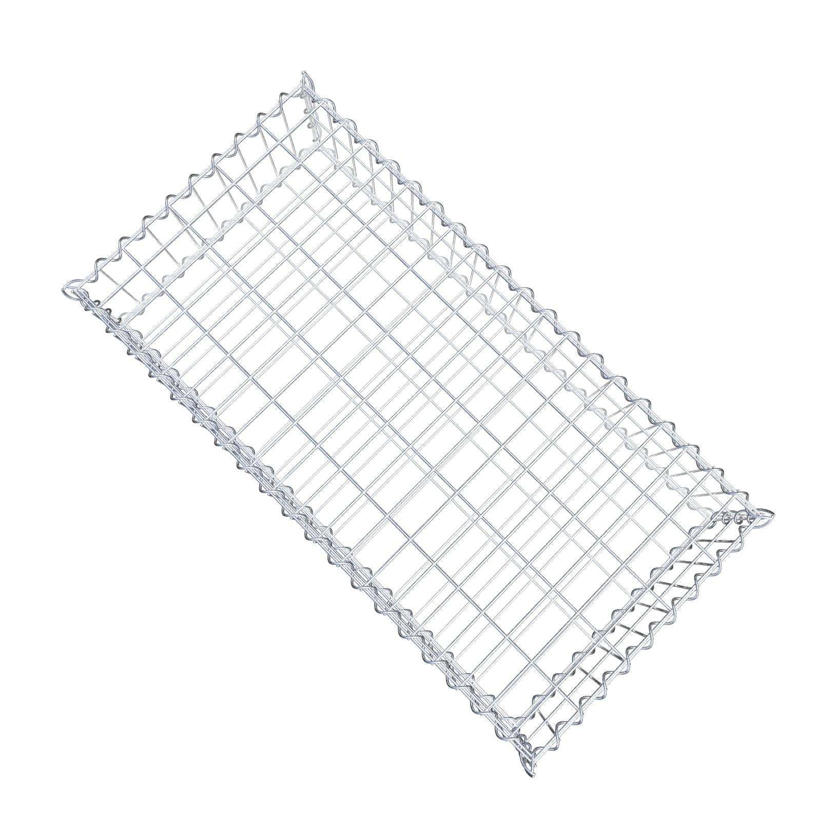 Schanskorf 100 cm x 20 cm x 50 cm (L x H x D), maaswijdte 5 cm x 10 cm, spiraalvormig